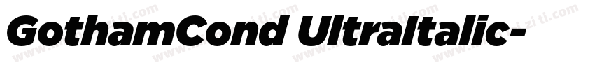 GothamCond UltraItalic字体转换